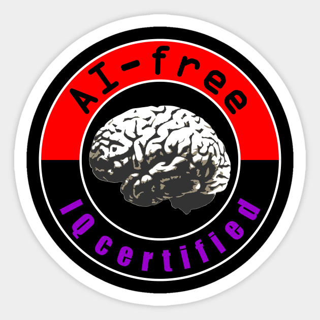 AI-Free Sticker by tuditees